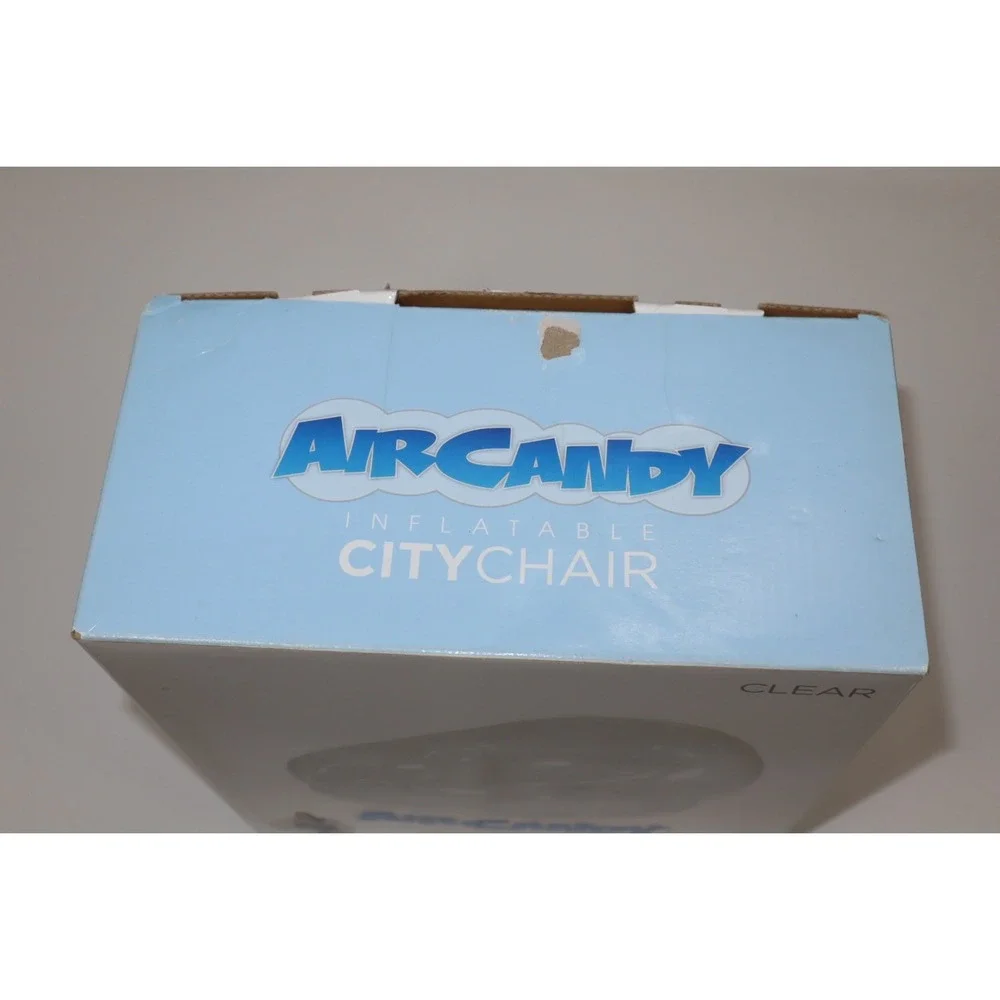 PoolCandy Inflatable Chair- Clear, One Size - Picture 6 of 7